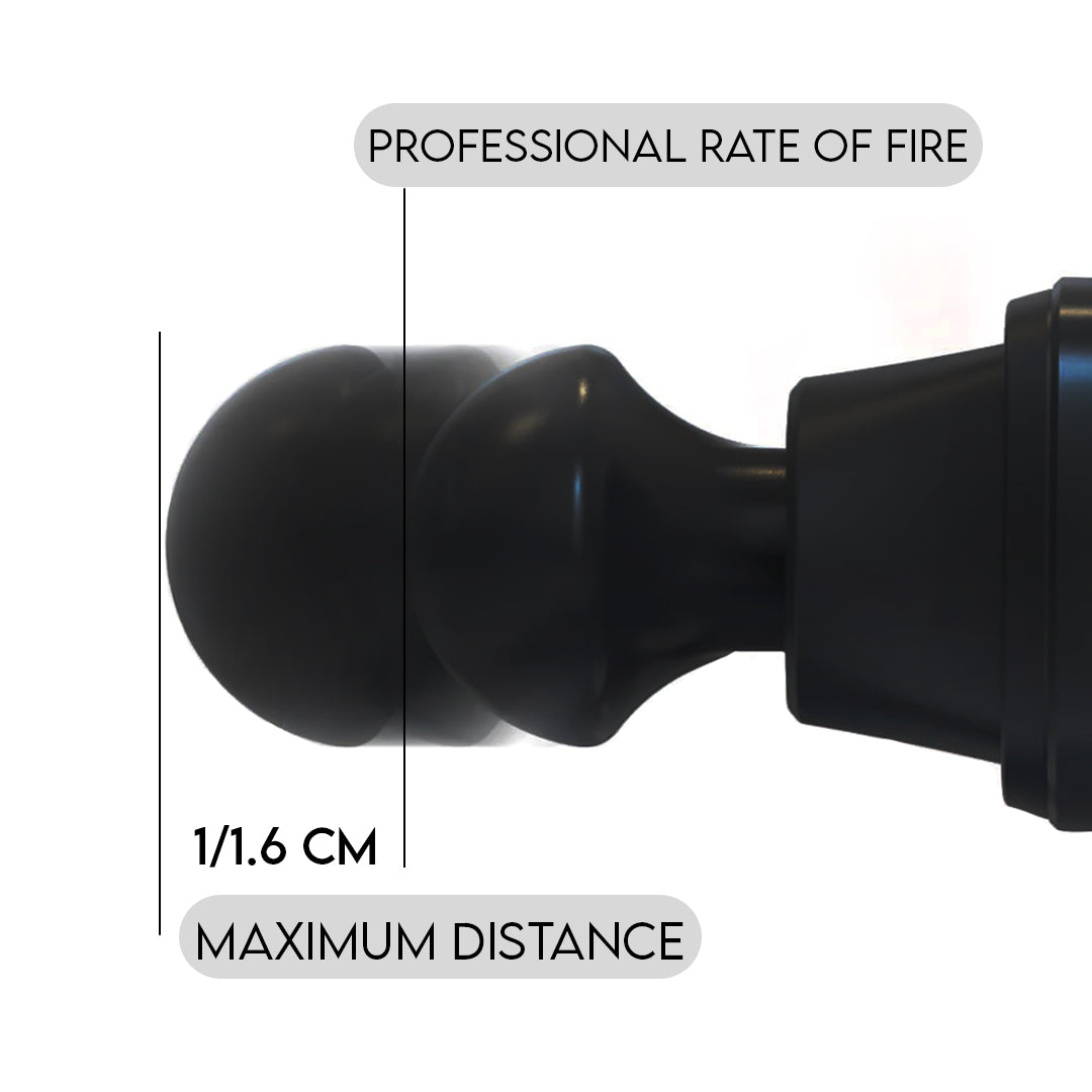 Electronic Massager Gun Device with Handle (Black)