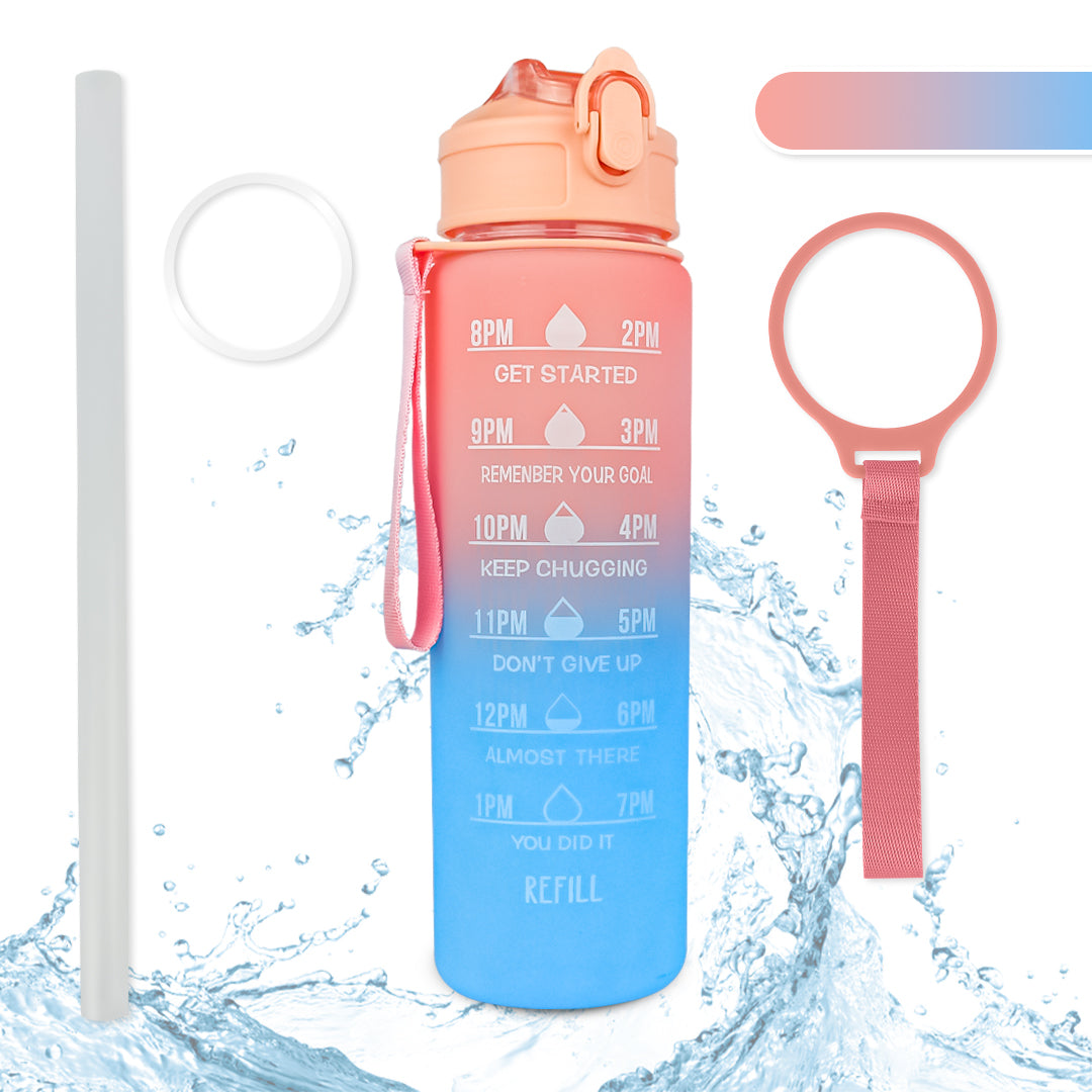 Motivational Sport Water Bottle (Orange)