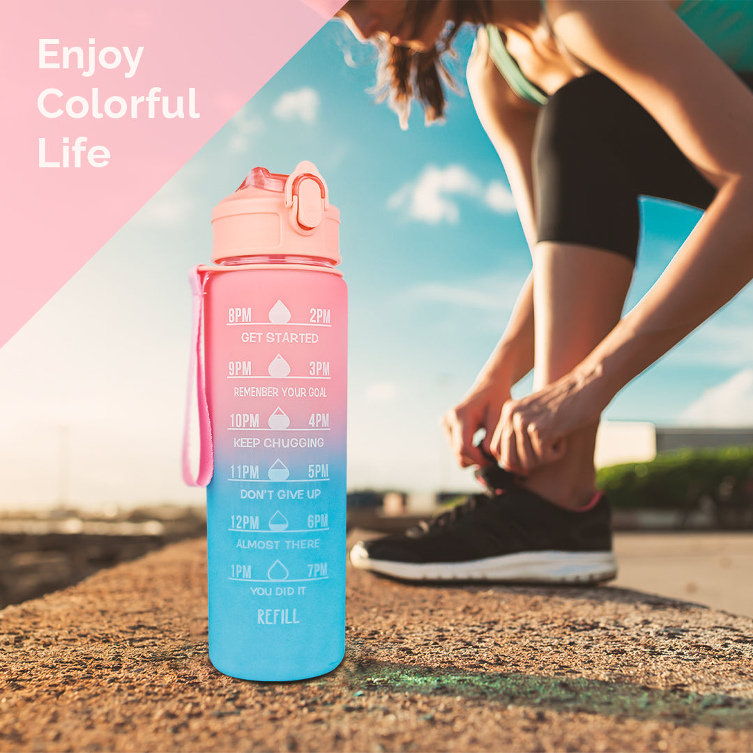 Motivational Sport Water Bottle (Orange)
