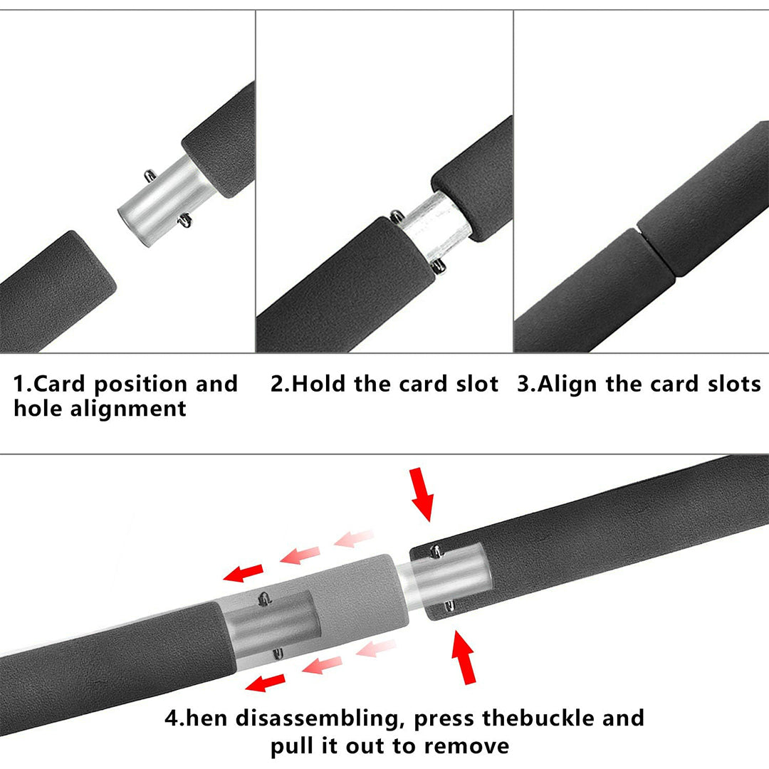 Portable Pilates Resistance Bar – Multi-Purpose Fitness & Home Workout Stick