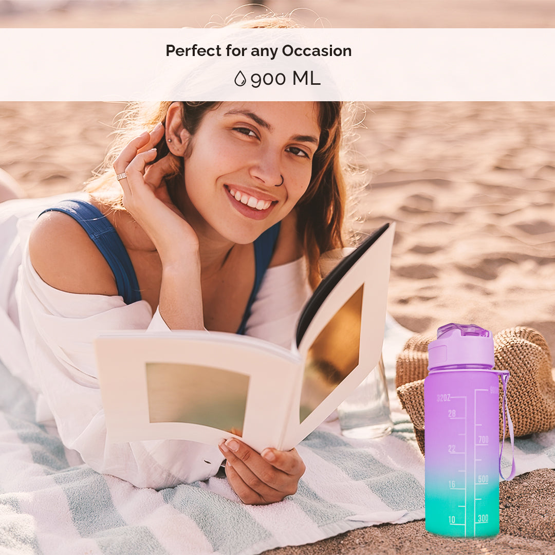 Motivational Sport Water Bottle (Purple)