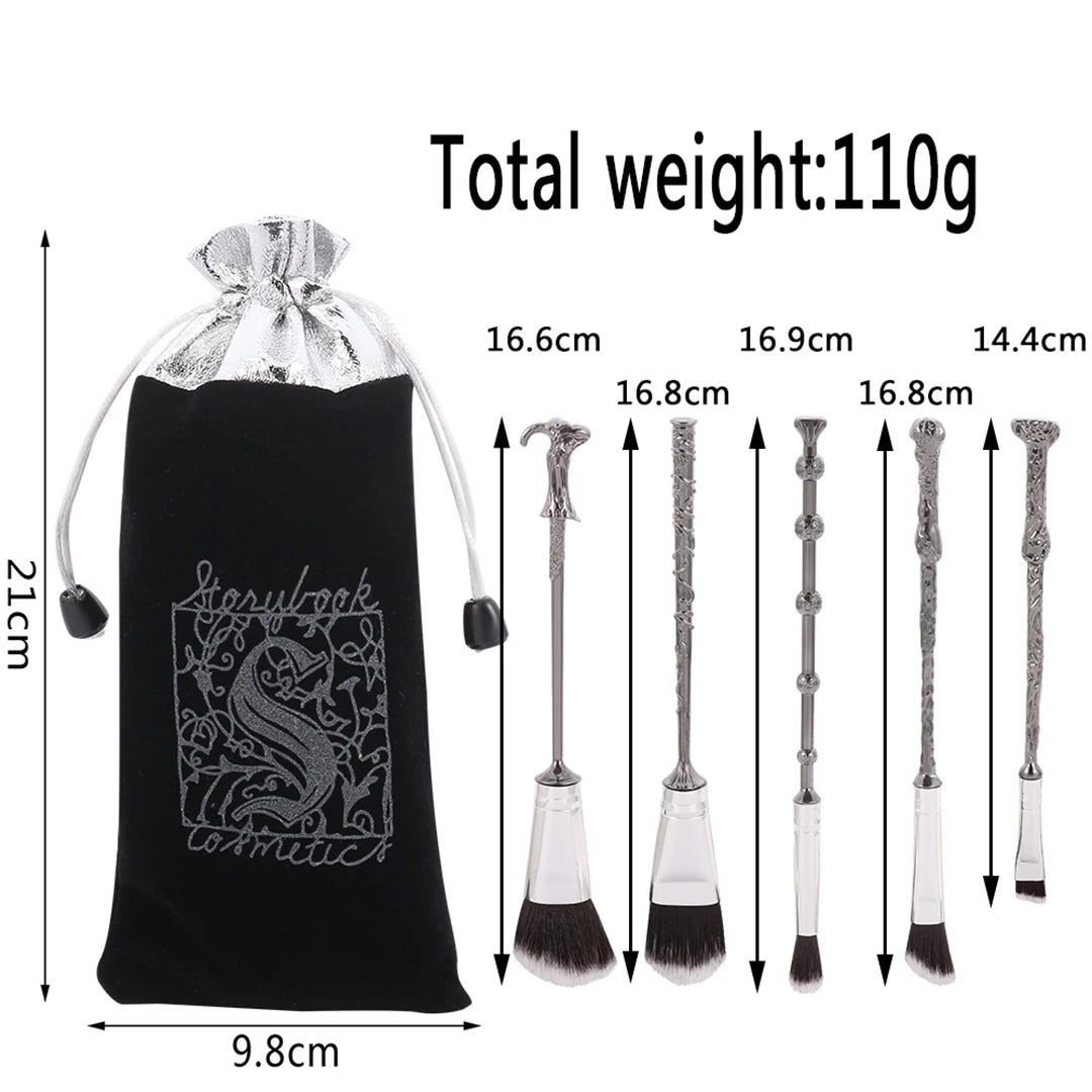 5 PCS Metallic Colour Magic Wand Brush Set