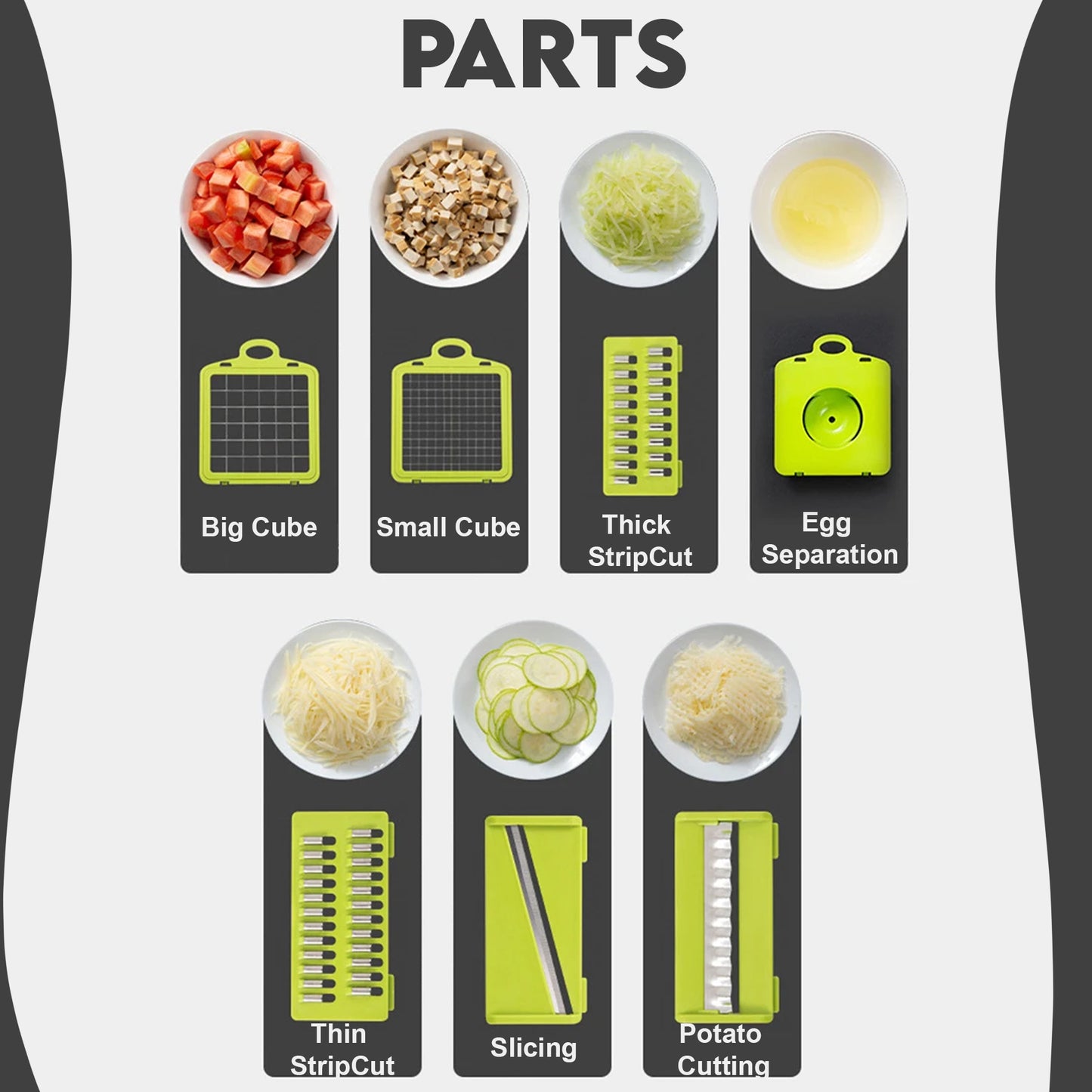 Efficient Fruit and Vegetable Cutter for Kitchen Use