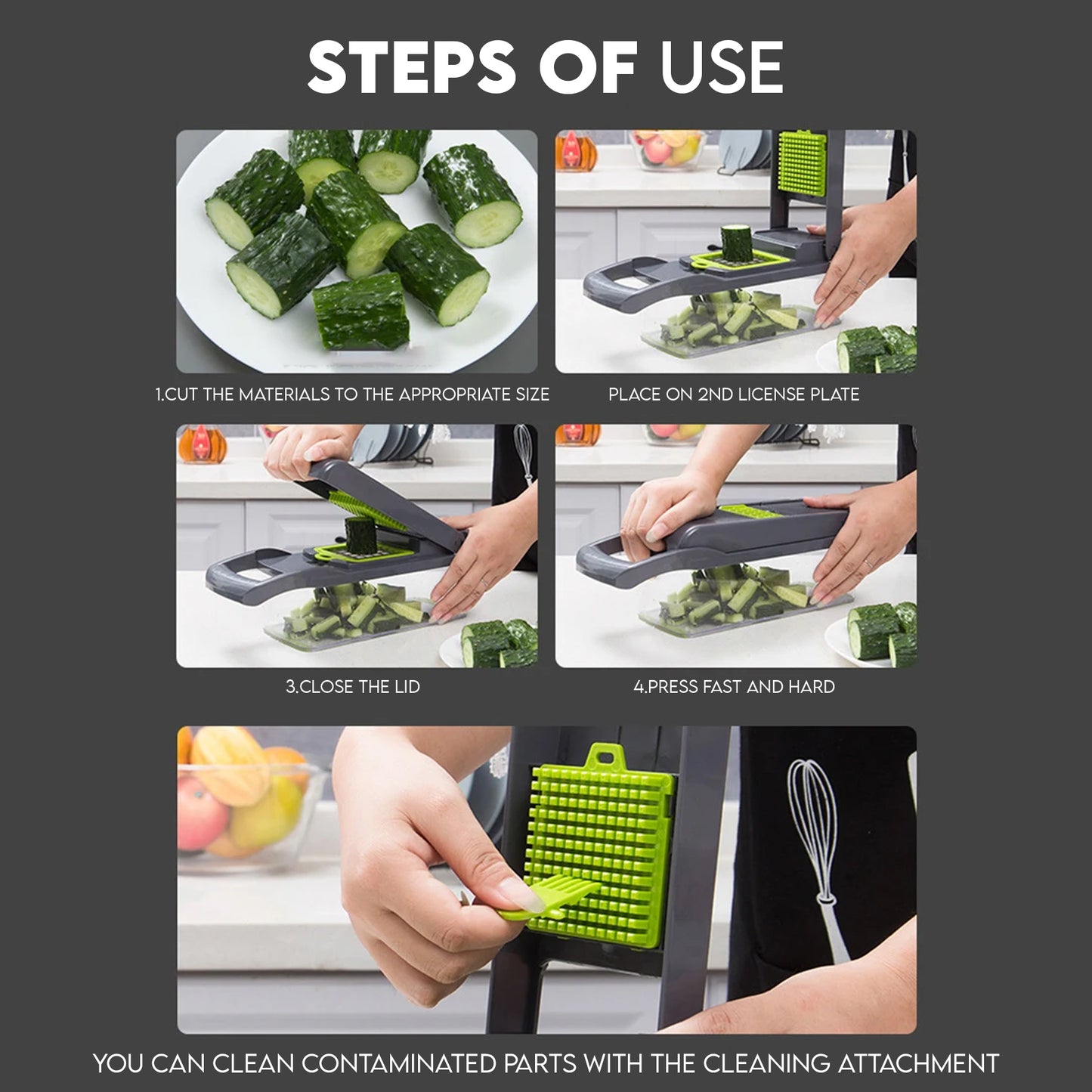 Efficient Fruit and Vegetable Cutter for Kitchen Use