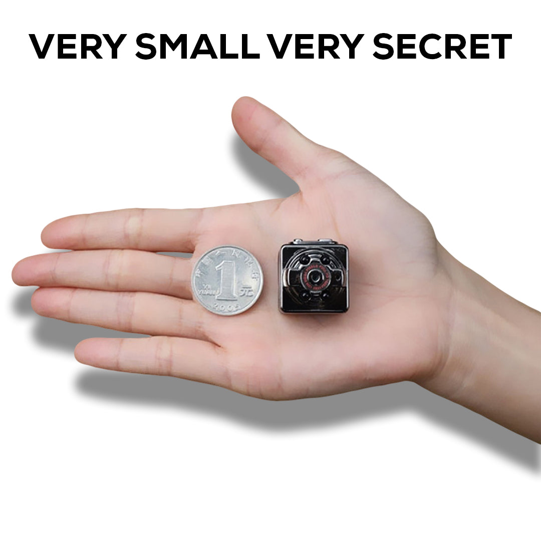Compact Wireless Micro DVR Camera with Night Vision and Motion Sensor - HD 1080P