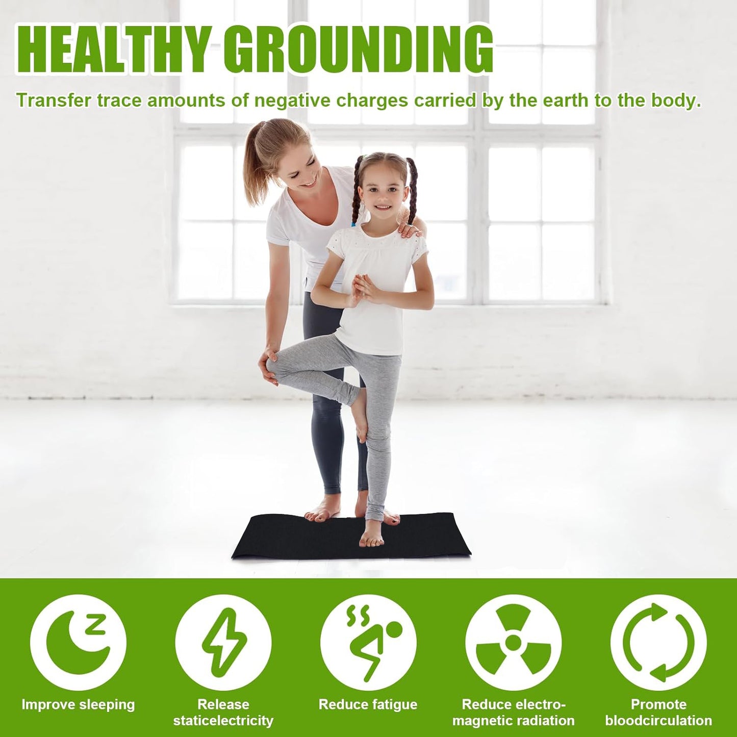 Portable Grounding Mat – Reduce Stress, Improve Sleep & Boost Wellness Anywhere