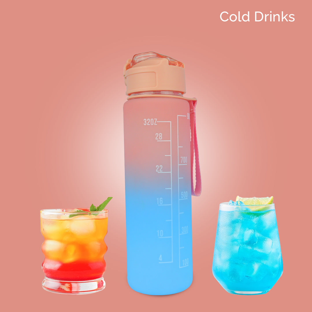 Motivational Sport Water Bottle (Orange)