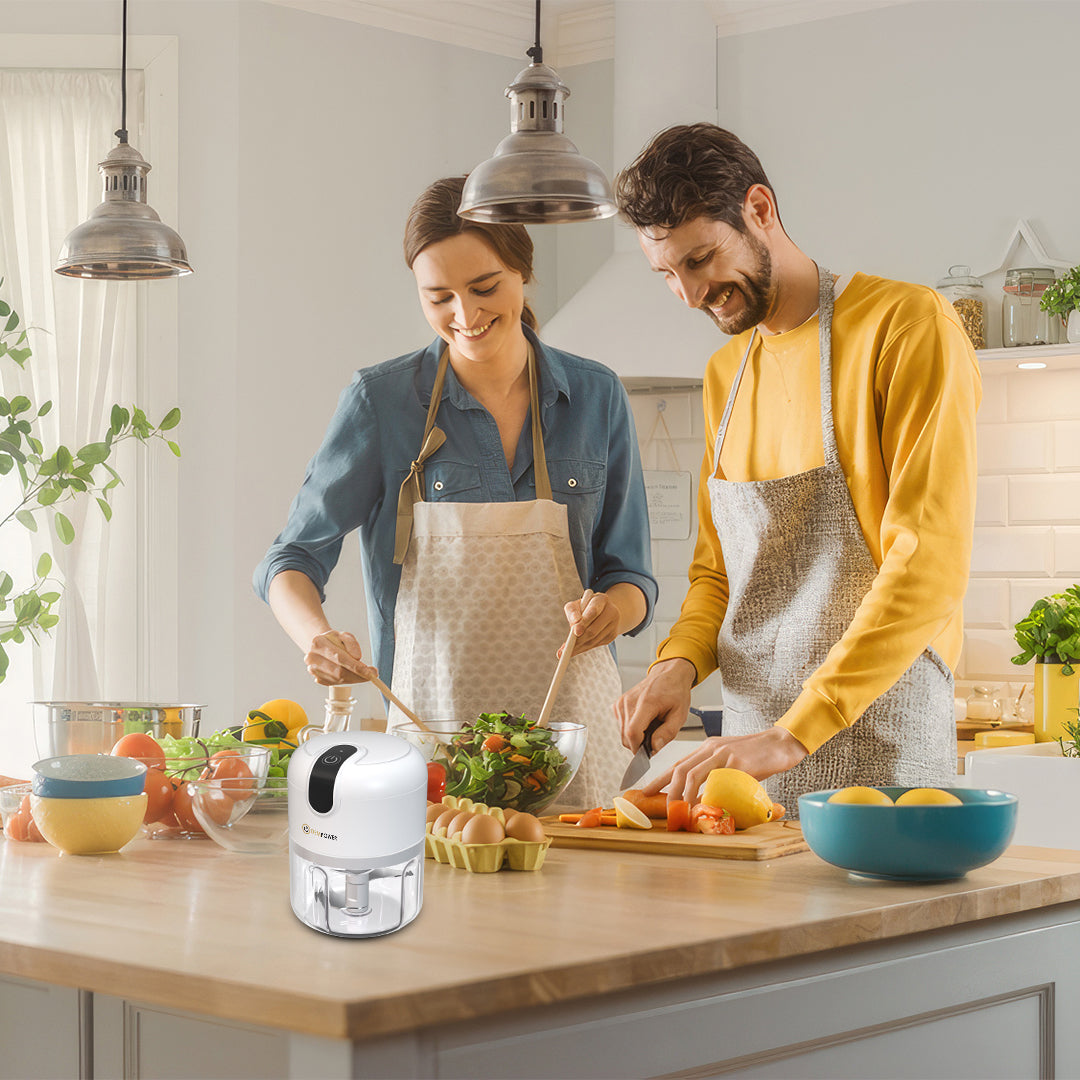 Rechargeable Mini Hand Rondo with Steel Blade 300 ML