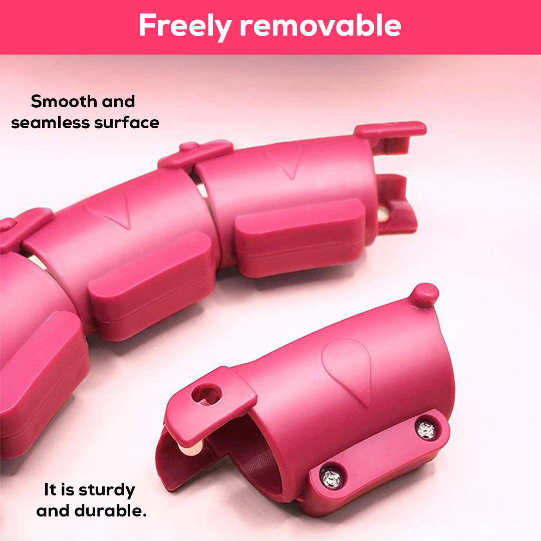 Adjustable Never-Fall Hula Hoop – 360° Rotating Exercise Ring with 47” Waist Size