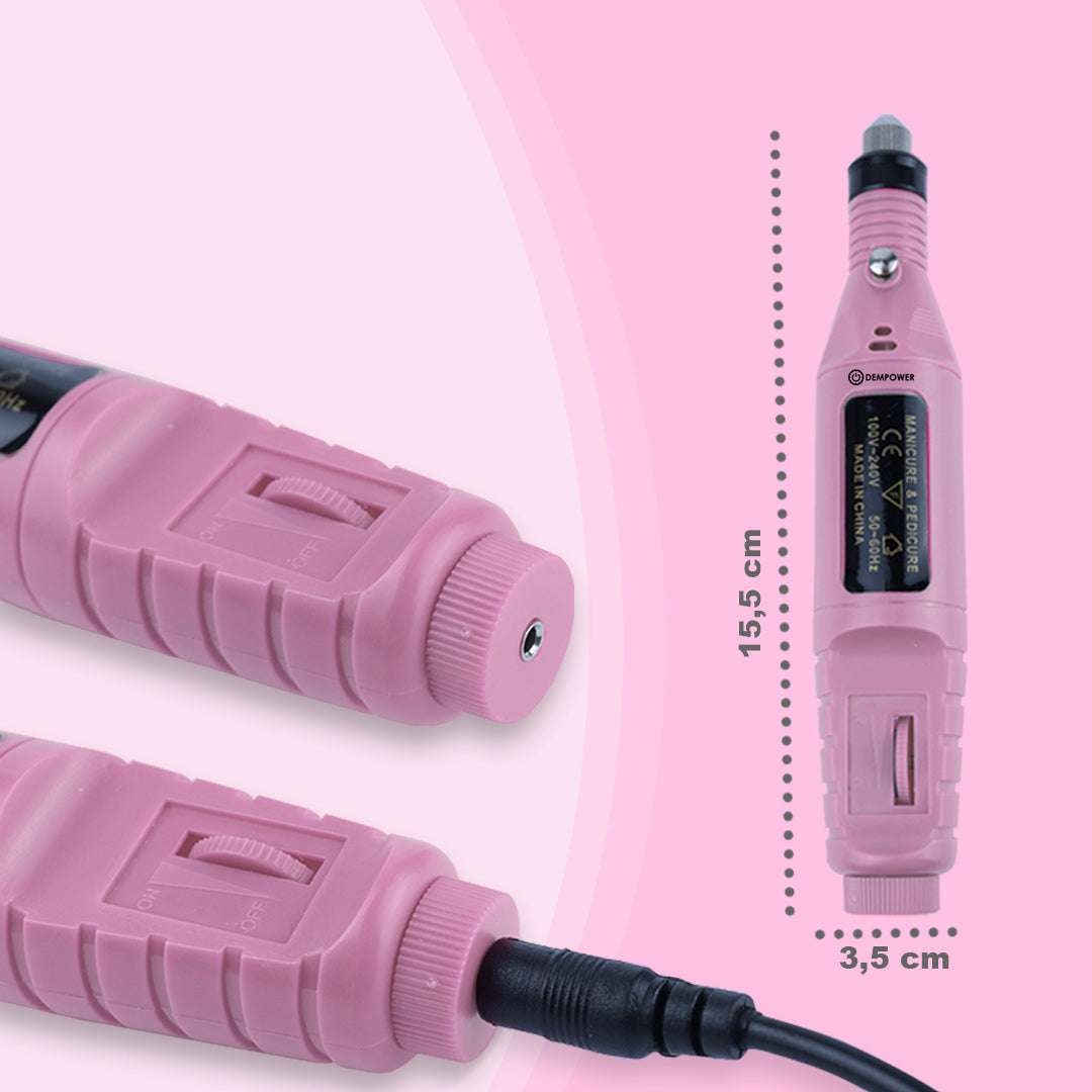Professional Traditional Nail Care Manicure Kit (Pink)