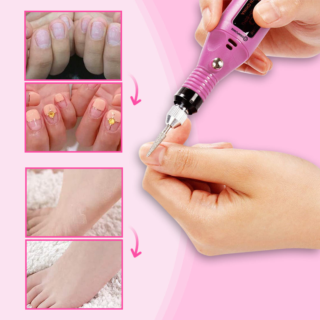 Professional Traditional Nail Care Manicure Kit (Pink)