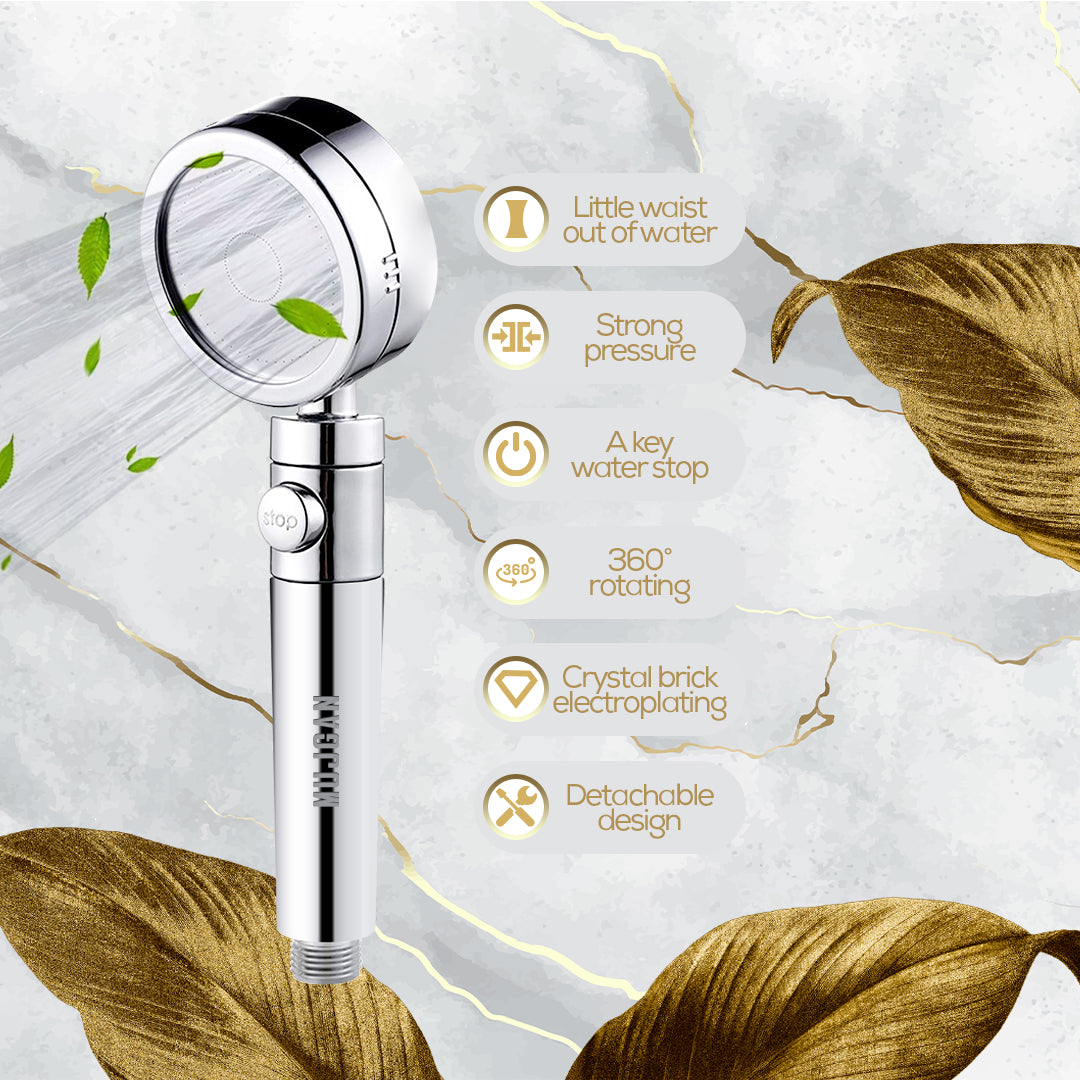 High Pressure Water Saving Showerhead with Filter Beads