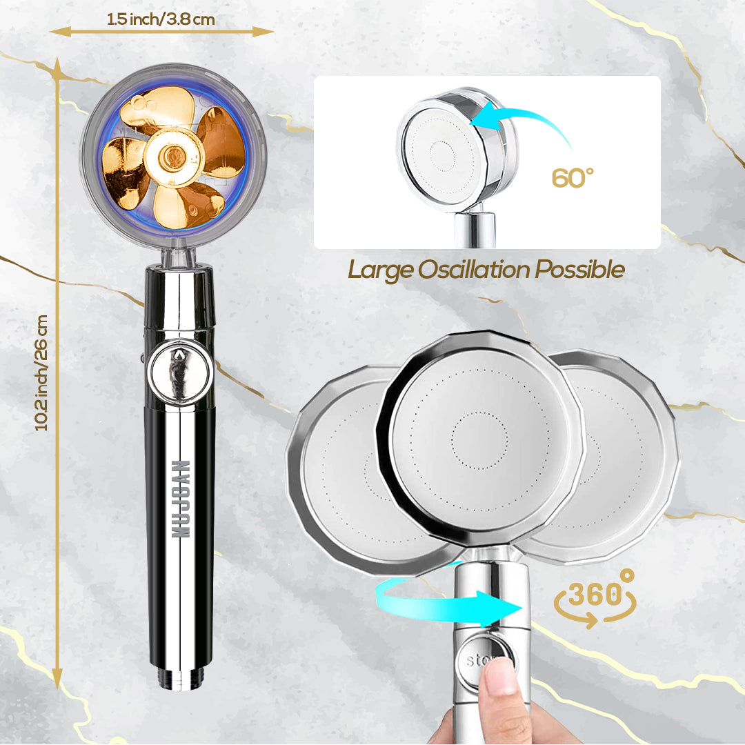 High Pressure Water Saving Showerhead with Filter Beads