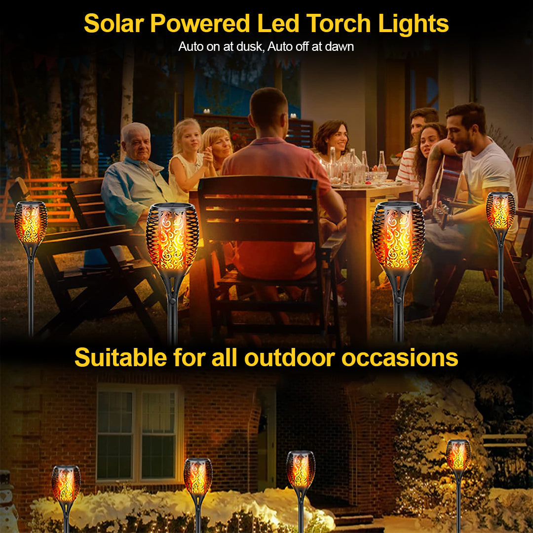 33 LED Solar Flicker Flame Torch (1PCS)