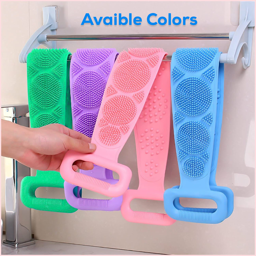 Silicone Body and Back Wash Bath Brush (Green)