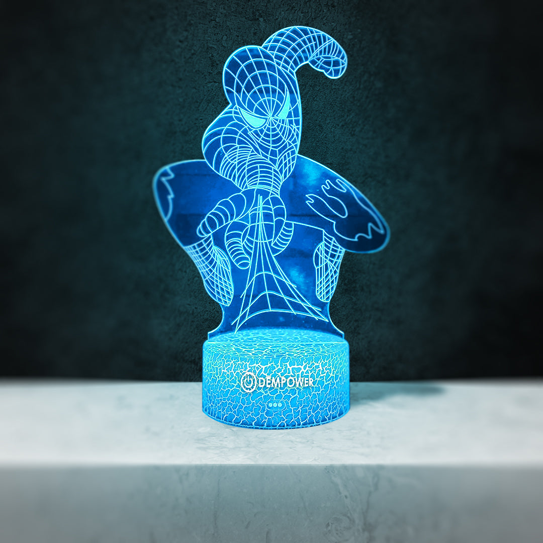 3D Superhero Illusion Lamp for Kids Room Decor