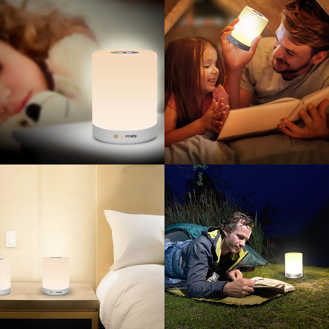 Touch Sensor Table Lamp (Warm White Light & Color Changing RGB)