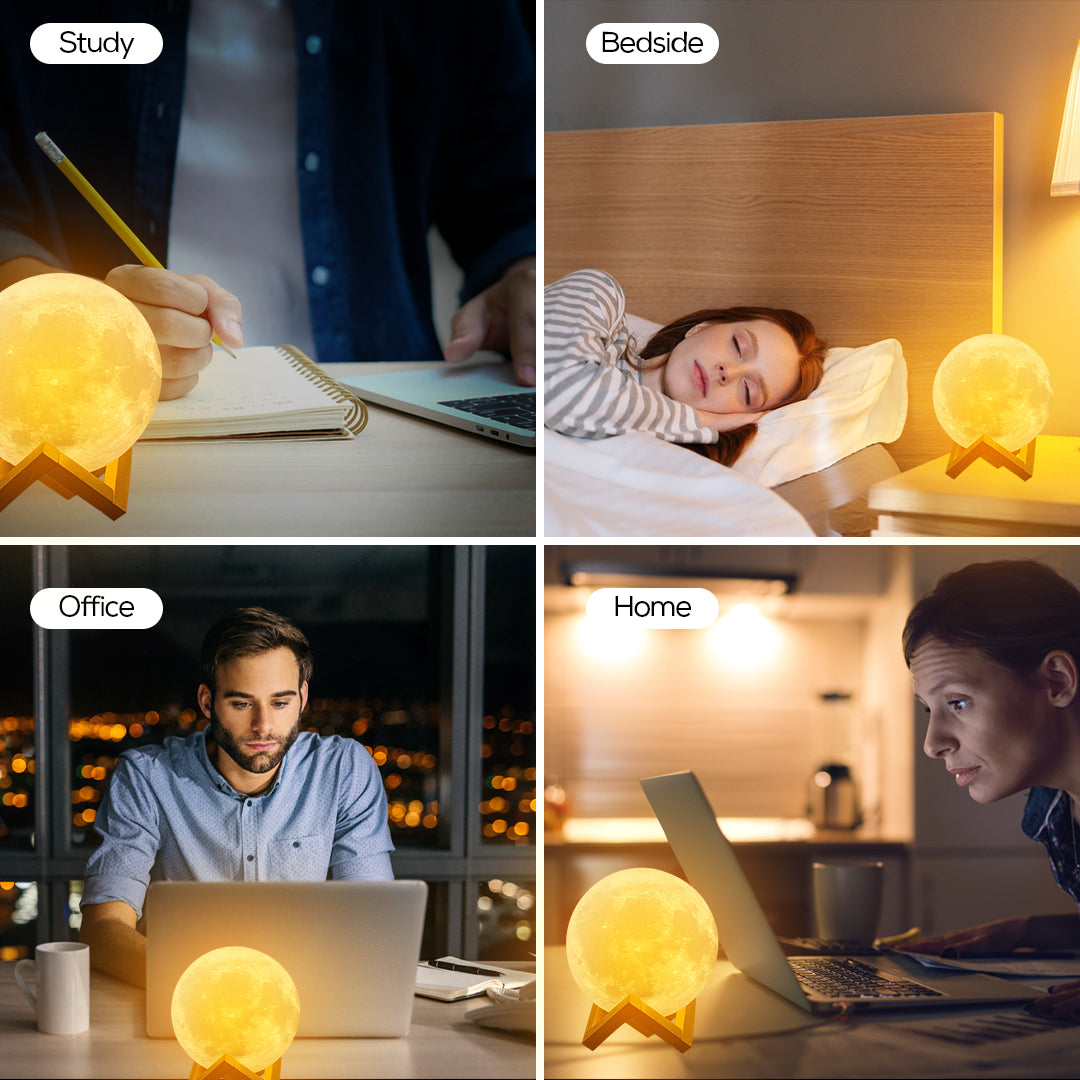 USB and Touch Control 3D Moon Lamp Light