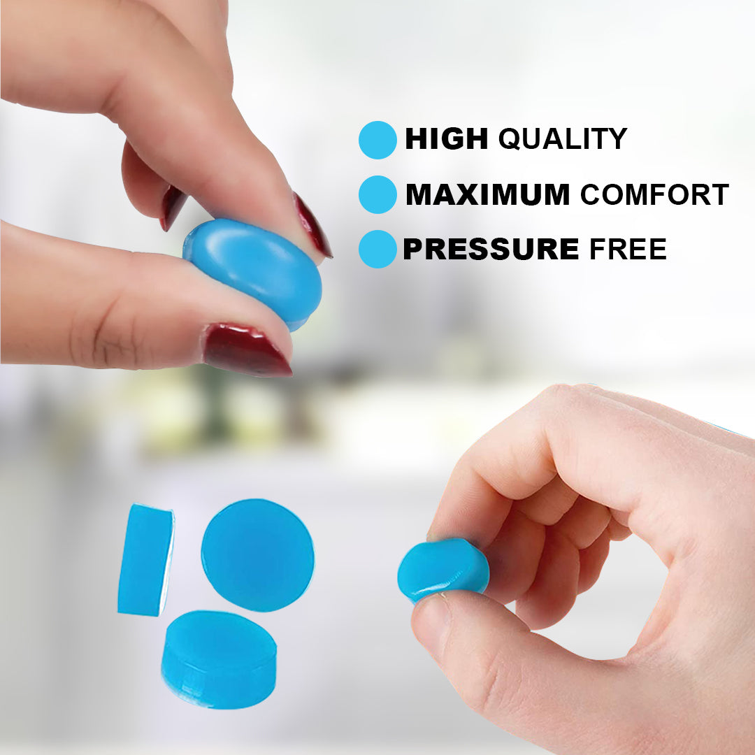 Comfortable 6 Pairs Silicone Ear Plugs in White and Blue