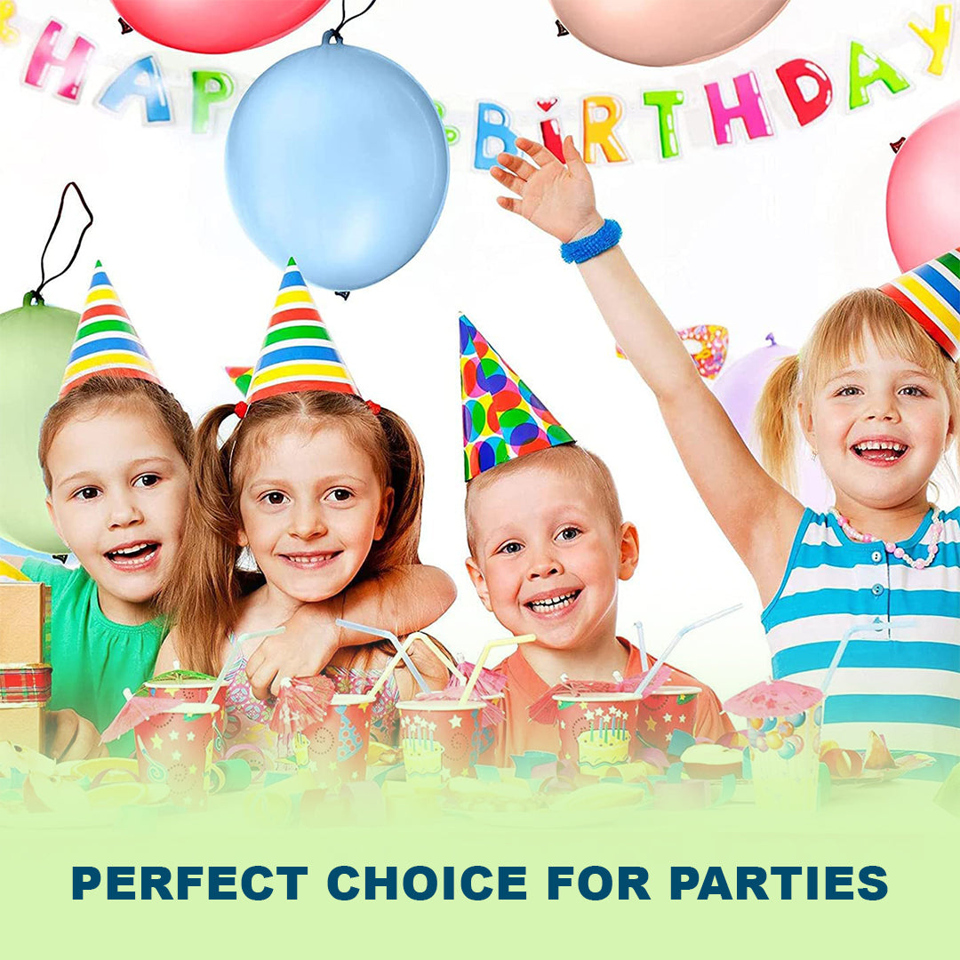 24 PCS Colourful Large Punch Balloons Pack