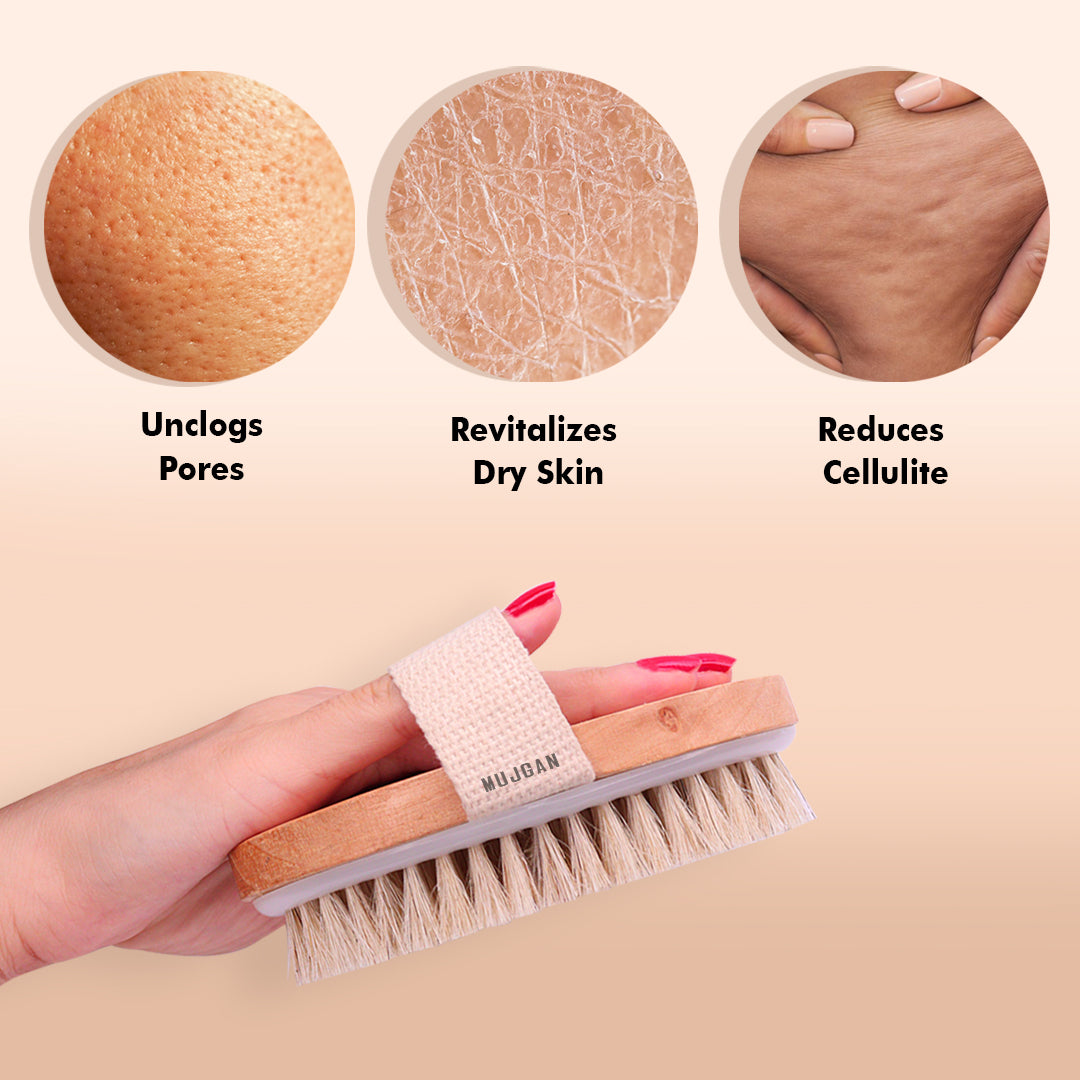 Natural Bamboo Body Brush for Smooth Skin