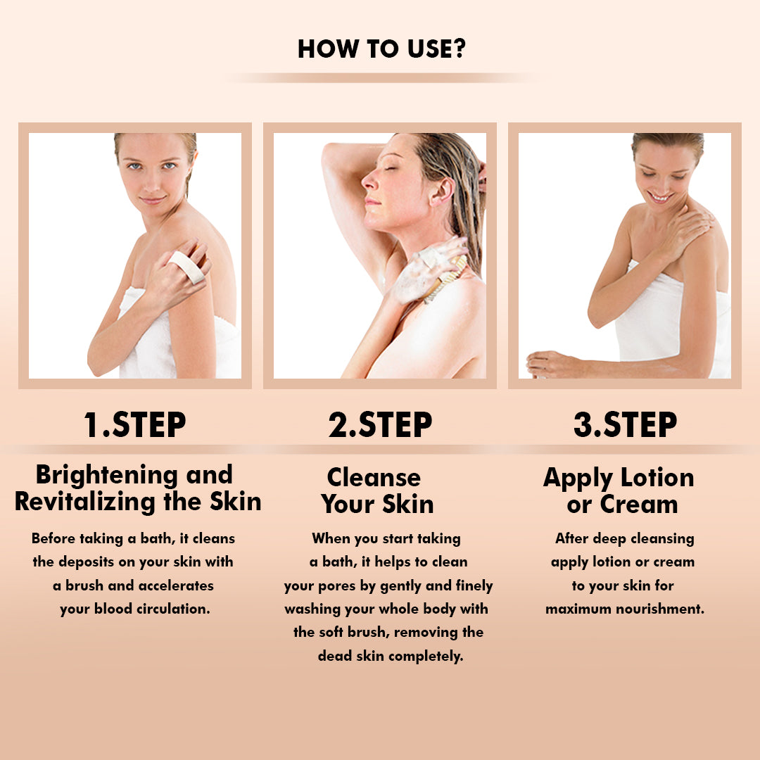 Natural Bamboo Body Brush for Smooth Skin