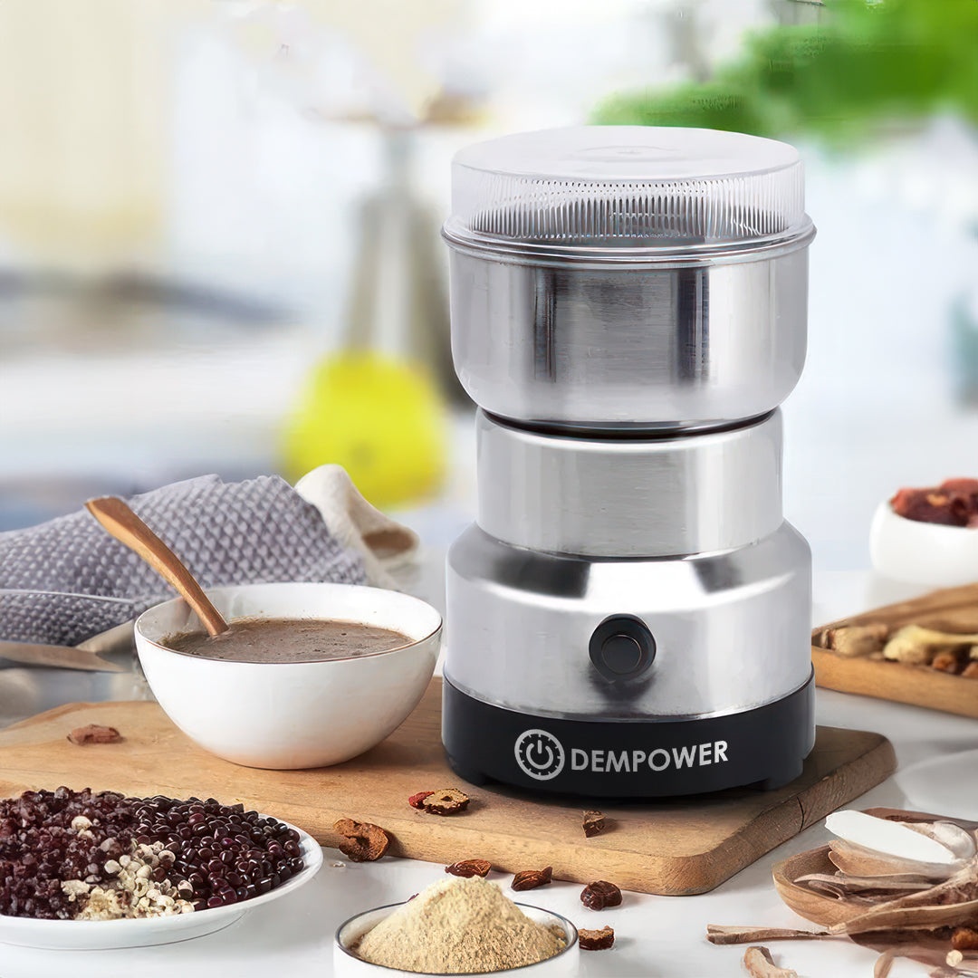 Versatile Stainless Steel Electric Grinder - Coffee, Spices and More