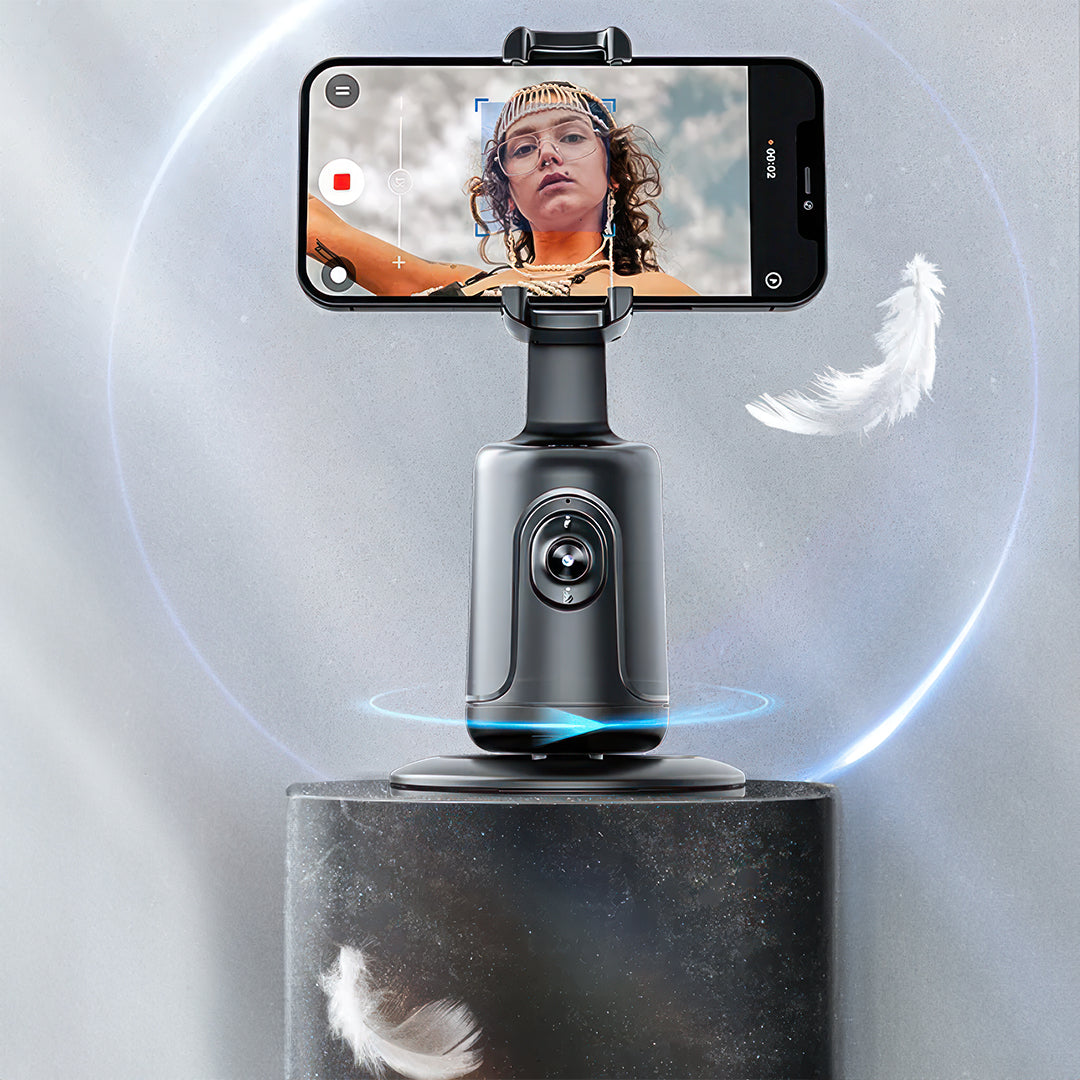 Auto Face 360° Rotating Tracking Tripod Phone Holder for Smart Shootin ...
