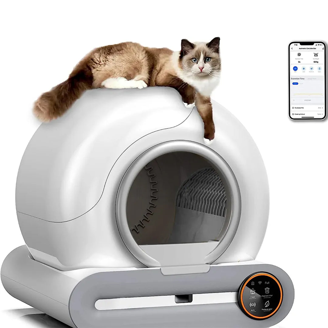 Smart Cat Litter Box: Automatic Cleaning, Odor Control, and Spacious Interior for Ultimate Comfort