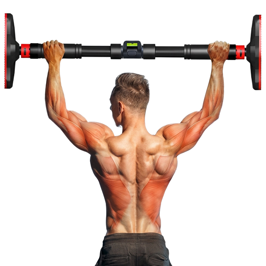Adjustable Doorway Pull Up Bar, No-Drill Home Fitness Bar (60–110 cm)