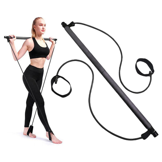 Portable Pilates Resistance Bar – Multi-Purpose Fitness & Home Workout Stick