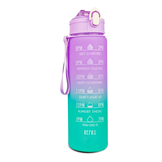 Motivational Sport Water Bottle (Purple)