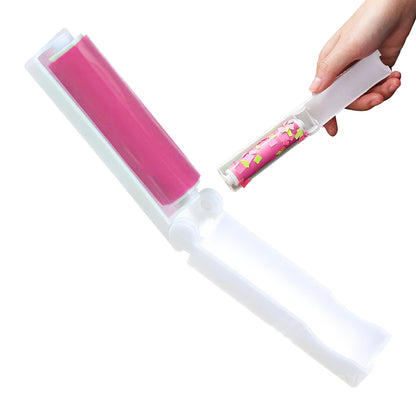 Compact Mini Lint   Roller in Pink for Easy Cleaning