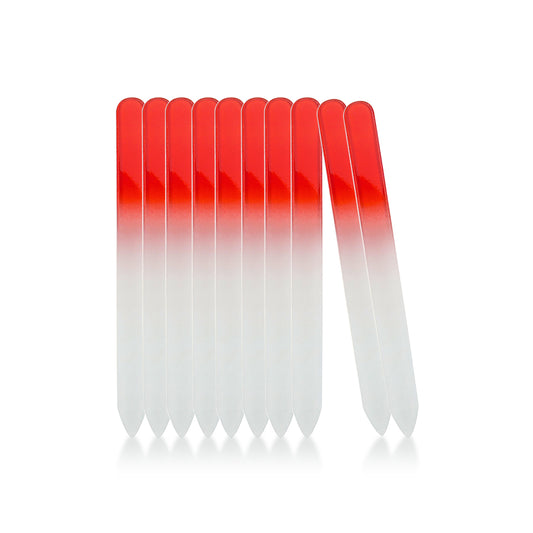 Durable Glass Nail File for Nail Care (Red)