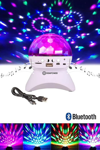 Colorful Disco Ball Party Light in White for Amazing Parties