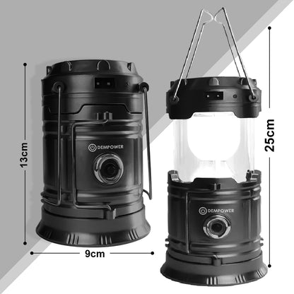 Powerbank Function Solar Camping Lantern (Black)