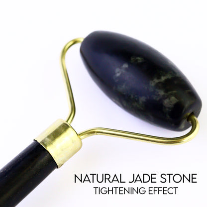 Natural Jade Roller Massage Tool (Black)