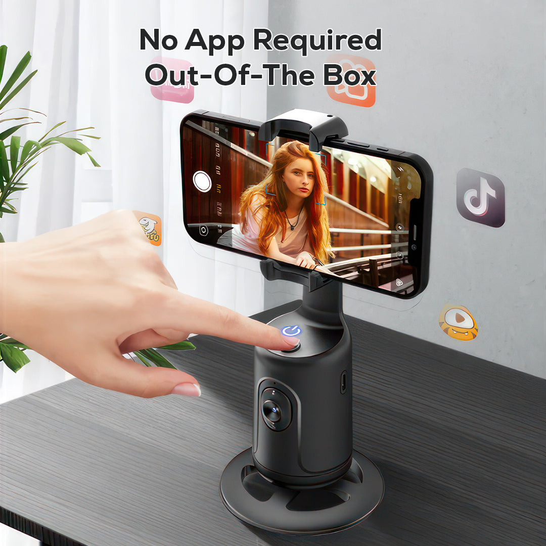 Compact Follow and High Resolution 360° Mini Camera with Auto