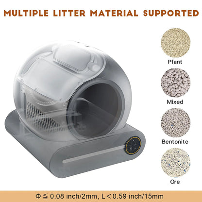 Smart Cat Litter Box: Automatic Cleaning, Odor Control, and Spacious Interior for Ultimate Comfort