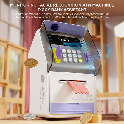 Smart Coin Bank with Password Lock – Decorative Savings Box with Voice Guide