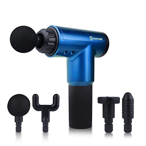 Electronic Massager Gun Device with Handle (Blue)