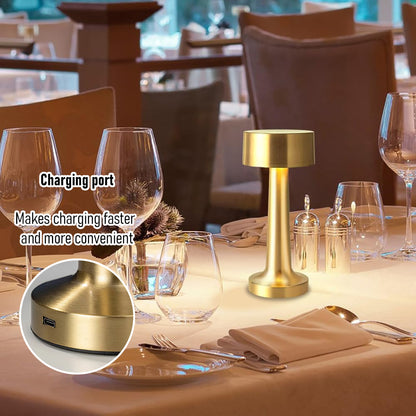 Touch-Control LED Table Lamp – Dimmable Brightness, 3 Light Modes, USB Rechargeable, Elegant Design