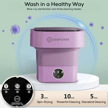 Mini Portable Laundry Washing Machine (Purple)