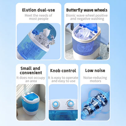 Mini Washing Machine for Shoes and Small Laundry with Timer Function