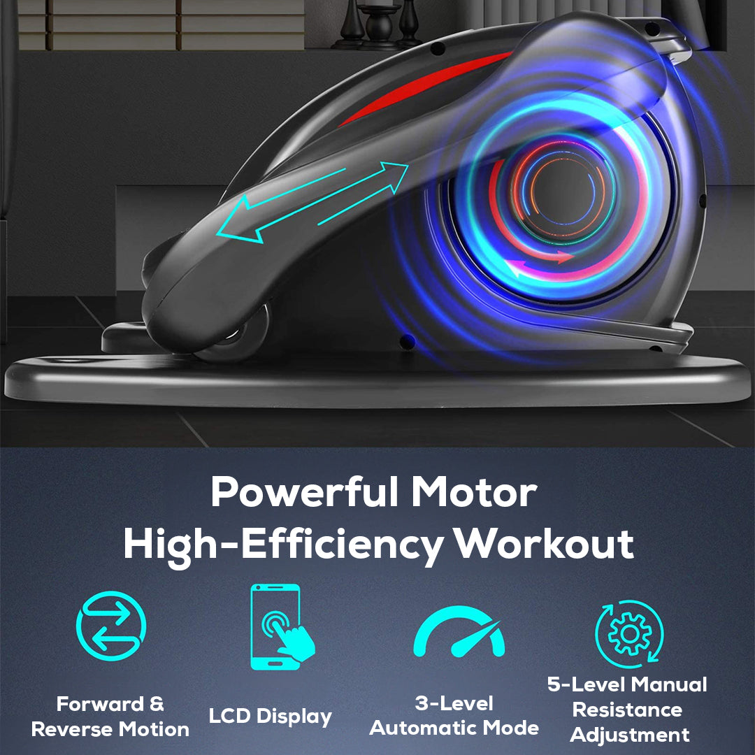 Dempower Mini Elliptical Trainer with LCD Display and Magnetic Resistance