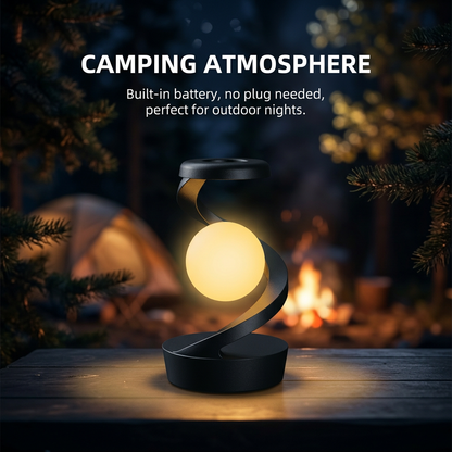 Rechargeable Spiral LED Table Lamp with 15W Wireless Charging, Touch Control & RGB Light