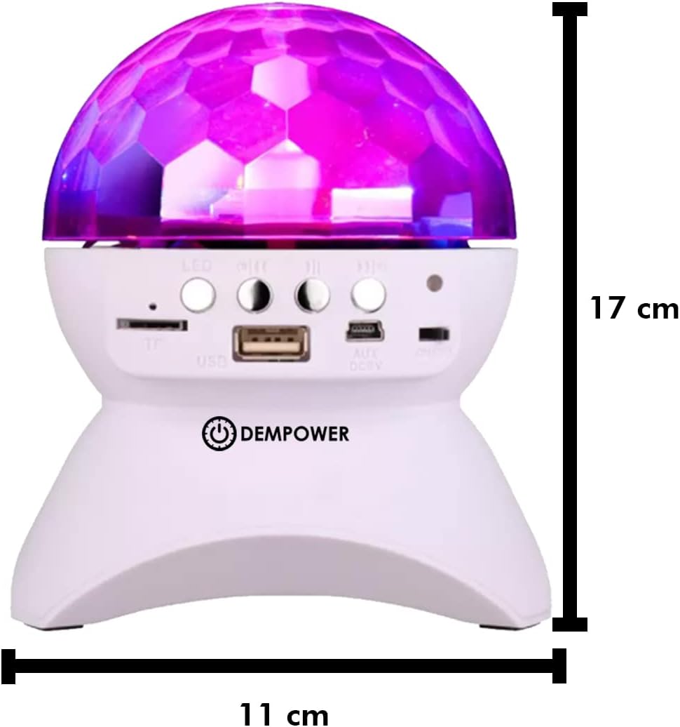 Colorful Disco Ball Party Light in White for Amazing Parties