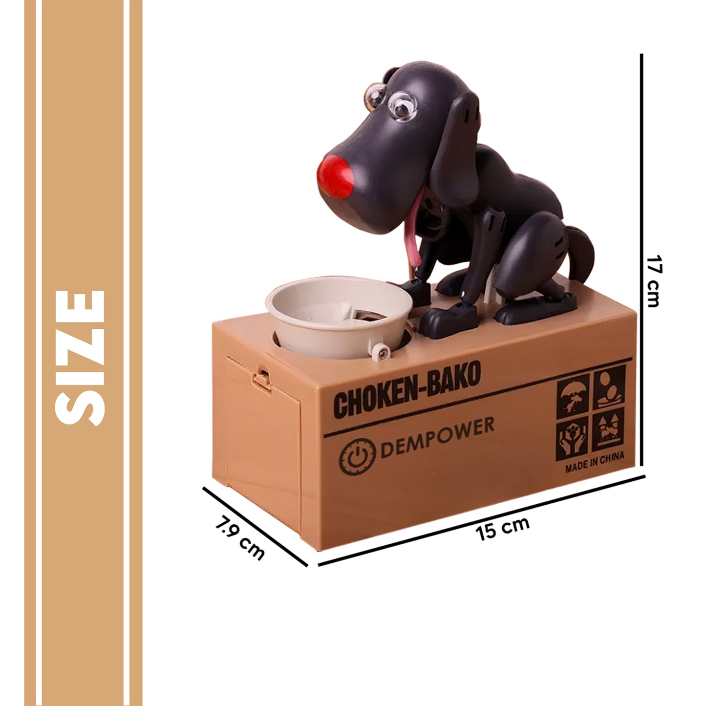 Adorable Dog Piggy Bank for Both Kids and Adults