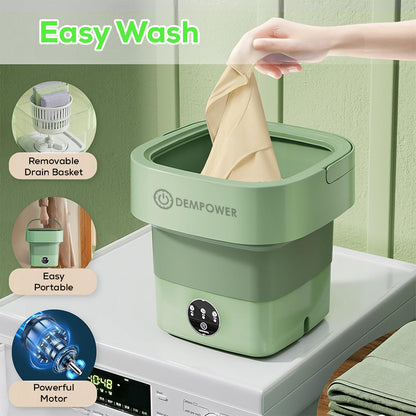 Mini Portable Laundry Washing Machine (Green)