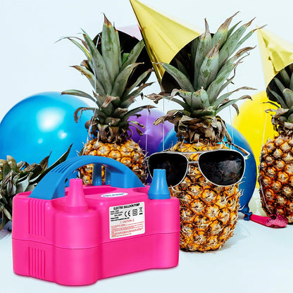 Electric Balloon Pump – Dual Nozzle Balloon Inflator with Automatic & Semi-Automatic Modes